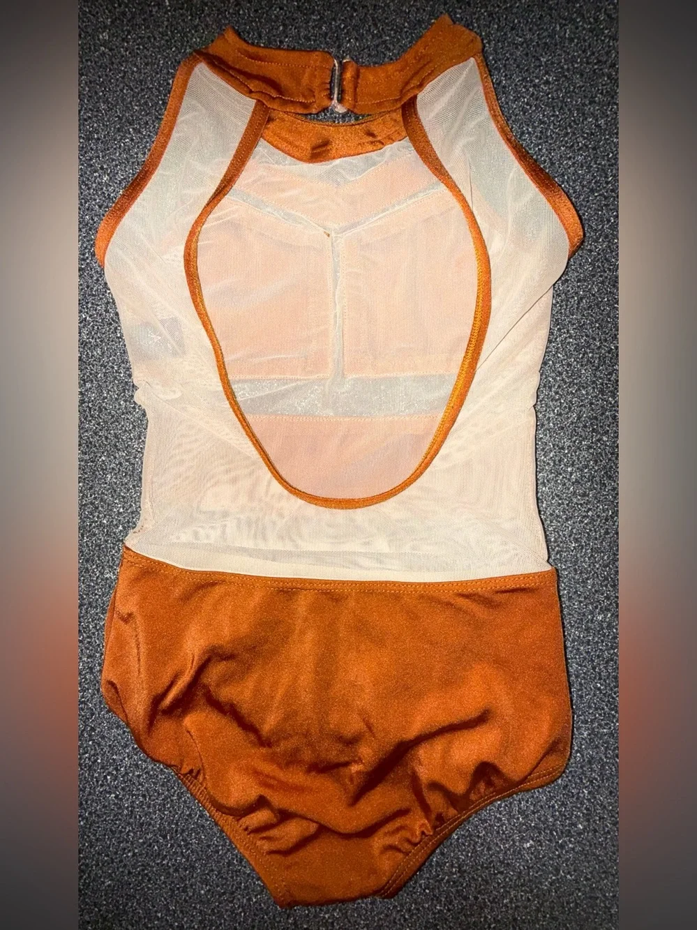 Kandi Kouture Dance Leotard Copper Size Child Medium